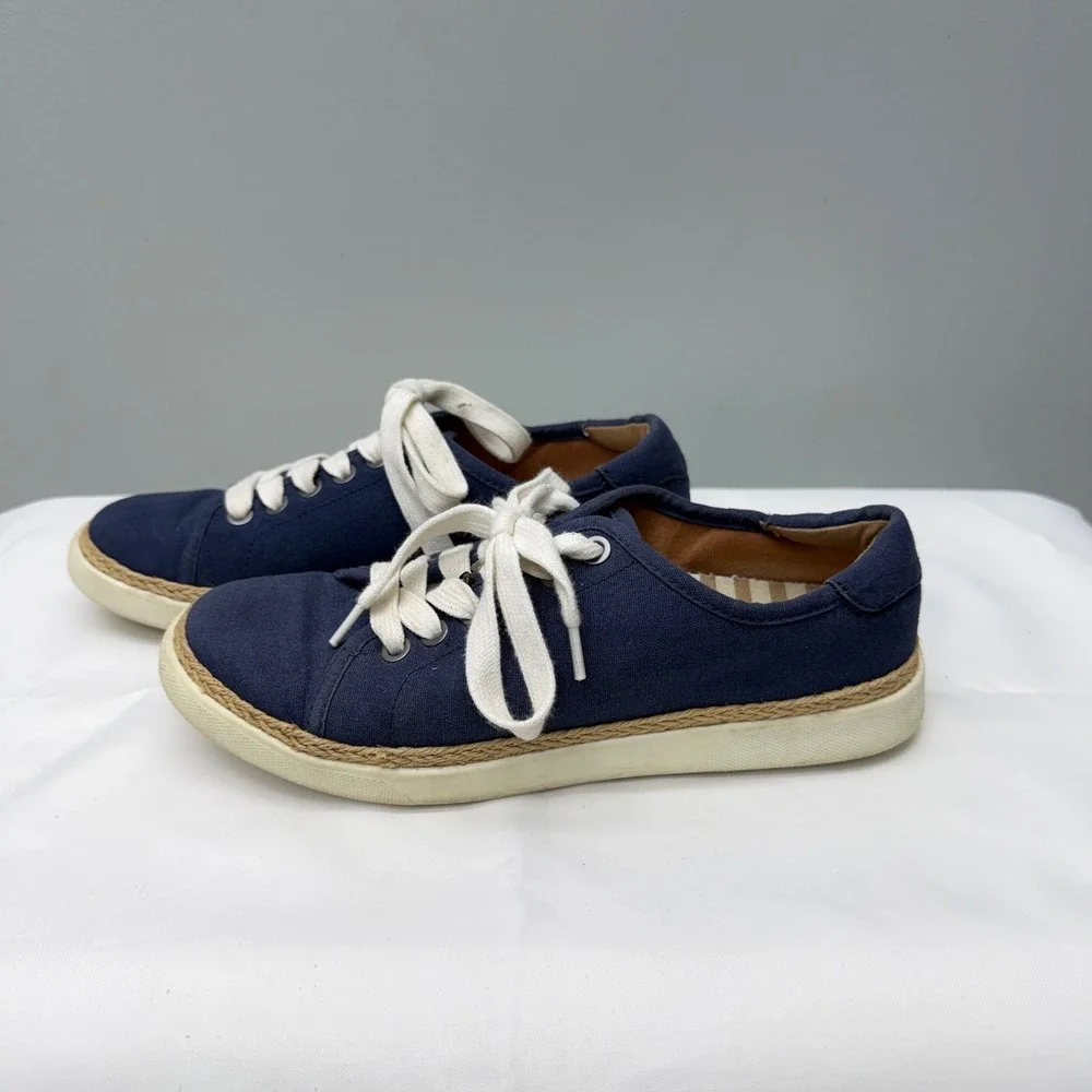 Vionic Hattie VS223 lace up shoes women's 6‎ canvas nautical